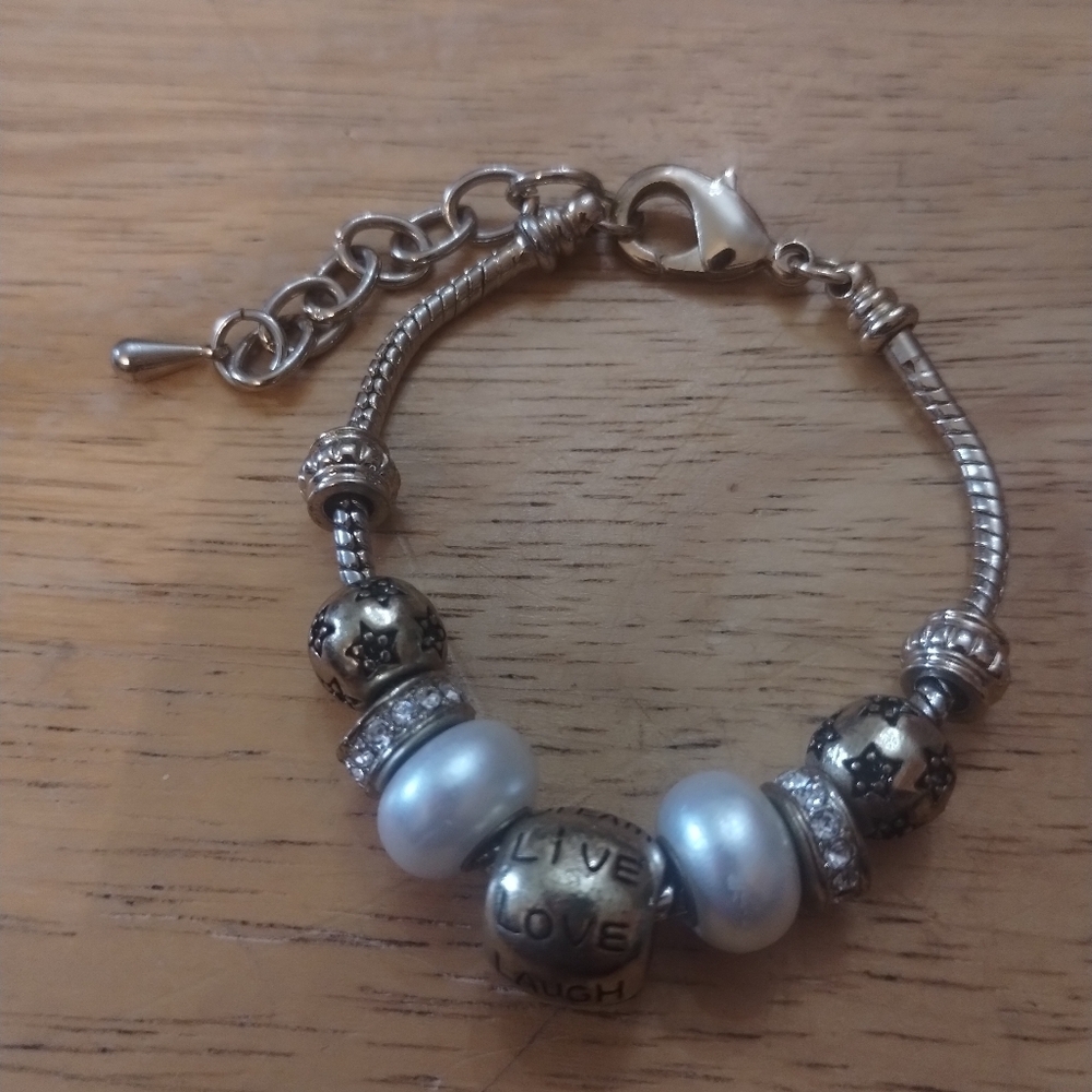 Live Love Laugh Charm Bracelet